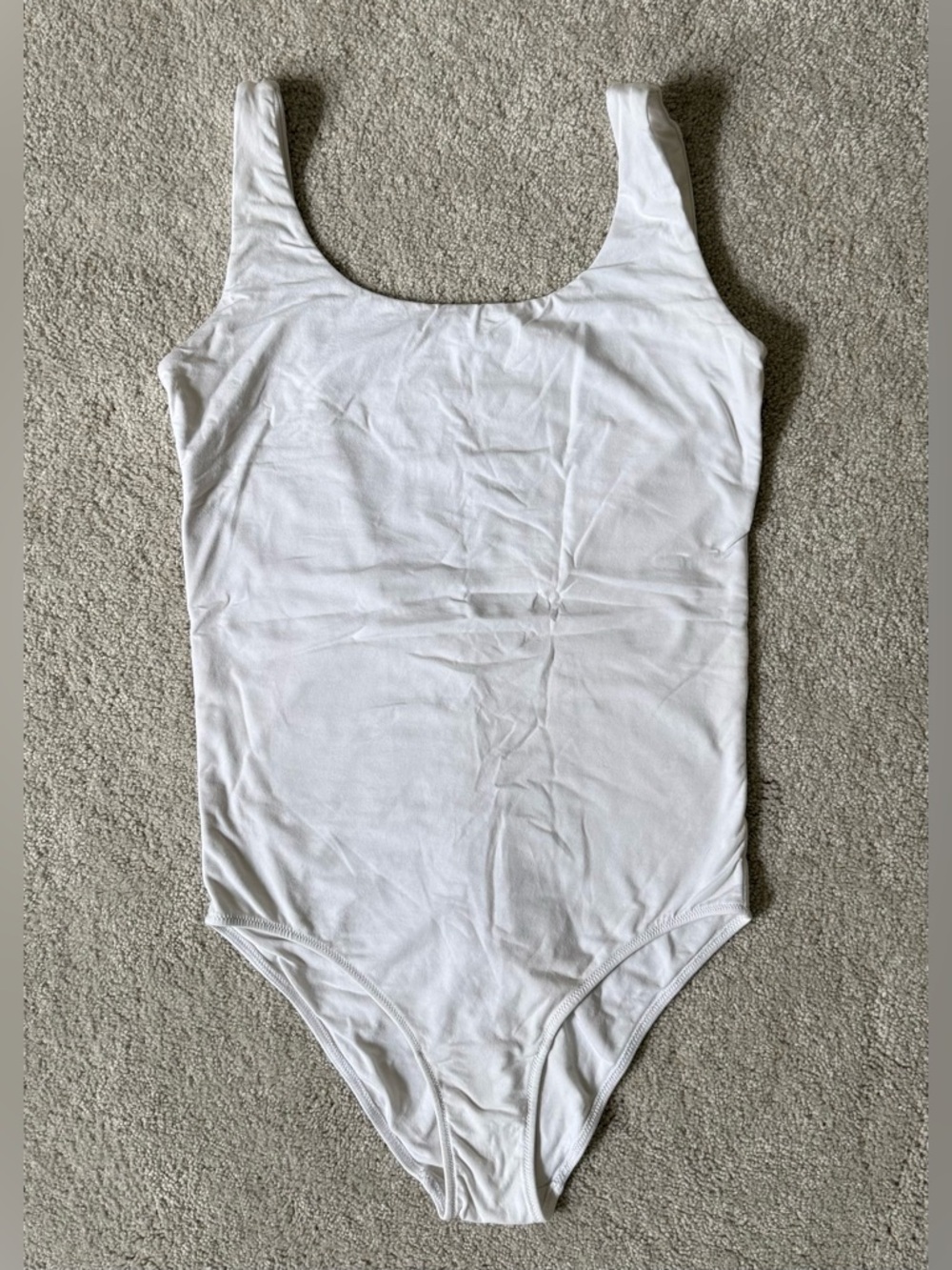 Everlane bodysuit white supima cotton S